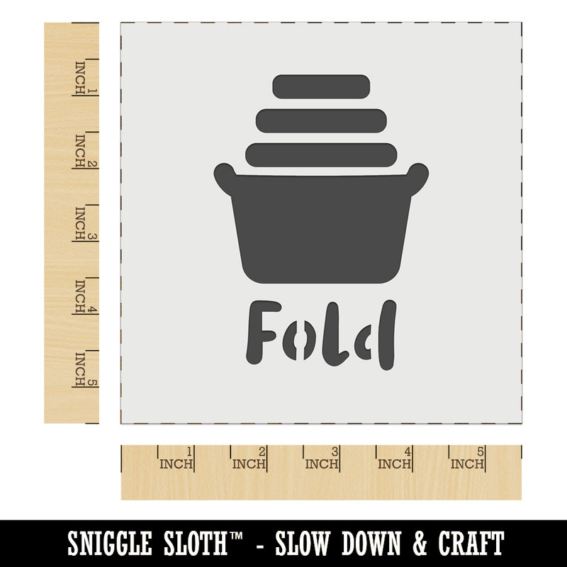 Laundry Basket Fold Wall Cookie DIY Craft Reusable Stencil