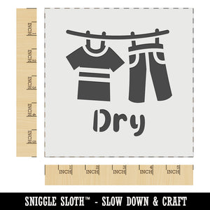 Laundry Hanging Dry Wall Cookie DIY Craft Reusable Stencil