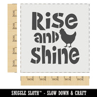 Rise and Shine Rooster Wall Cookie DIY Craft Reusable Stencil