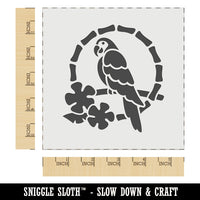 Tiki Bird Parrot Wall Cookie DIY Craft Reusable Stencil