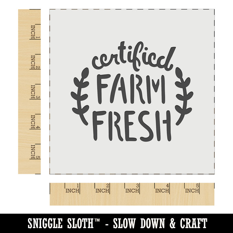 Certified Farm Fresh Wall Cookie DIY Craft Reusable Stencil