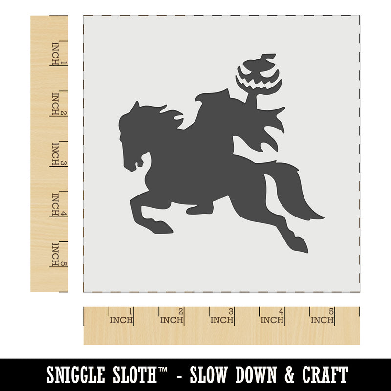 Headless Horseman Halloween Wall Cookie DIY Craft Reusable Stencil