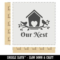 Our Nest Bird House Home Love Wall Cookie DIY Craft Reusable Stencil