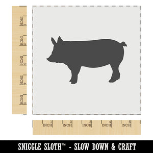 Solid Pig Farm Animal Wall Cookie DIY Craft Reusable Stencil