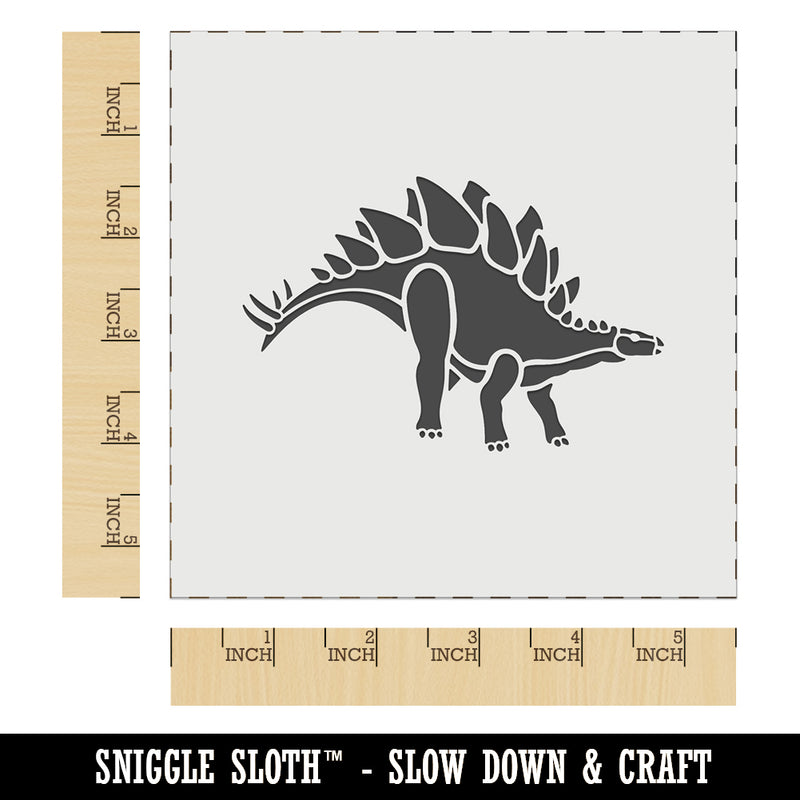Stegosaurus Dinosaur Wall Cookie DIY Craft Reusable Stencil