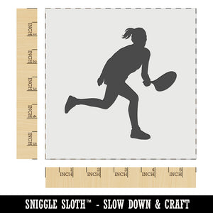 Woman Tennis Player Sports Wall Cookie DIY Craft Reusable Stencil