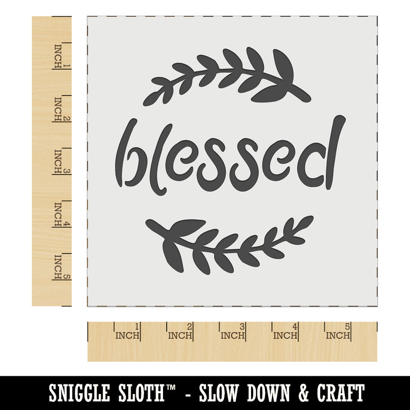 Blessed Wheat Strands Wall Cookie DIY Craft Reusable Stencil