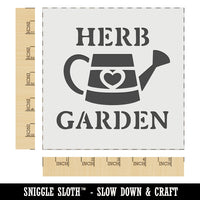 Herb Garden Watering Can Wall Cookie DIY Craft Reusable Stencil