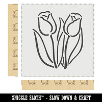 Spring Summer Tulips Wall Cookie DIY Craft Reusable Stencil