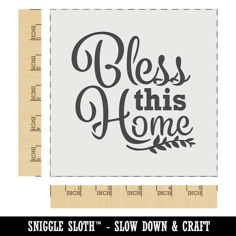 Bless this Home House with Branch Wall Cookie DIY Craft Reusable Stencil