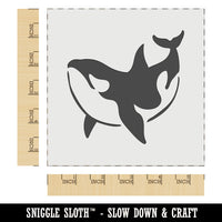 Orca Killer Whale Swimming Wall Cookie DIY Craft Reusable Stencil