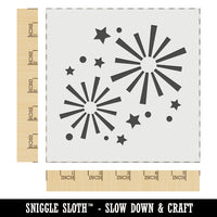 Firework Explosions Celebration New Years July 4th Wall Cookie DIY Craft Reusable Stencil