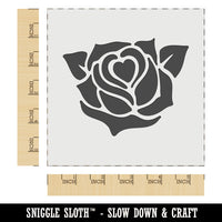 Rose Heart Center Wall Cookie DIY Craft Reusable Stencil