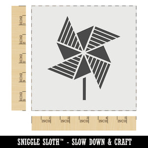 Striped Pinwheel Wall Cookie DIY Craft Reusable Stencil