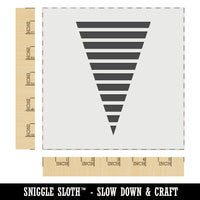 Thin Striped Pennant Wall Cookie DIY Craft Reusable Stencil