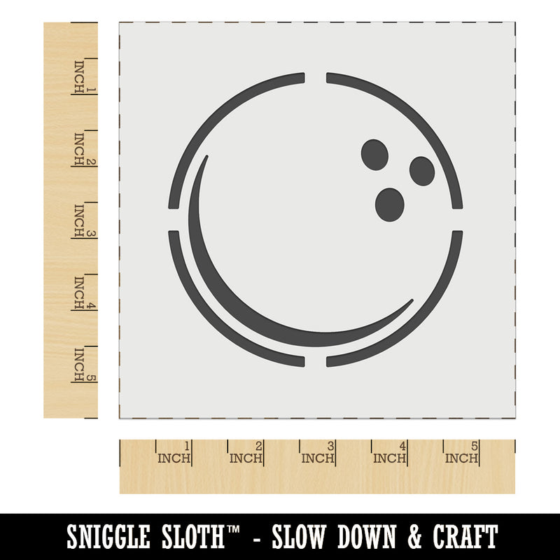 Bowling Ball Wall Cookie DIY Craft Reusable Stencil