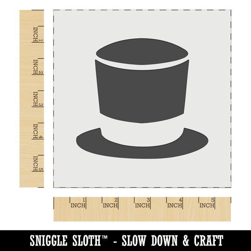 Magician Top High Hat Topper Wall Cookie DIY Craft Reusable Stencil