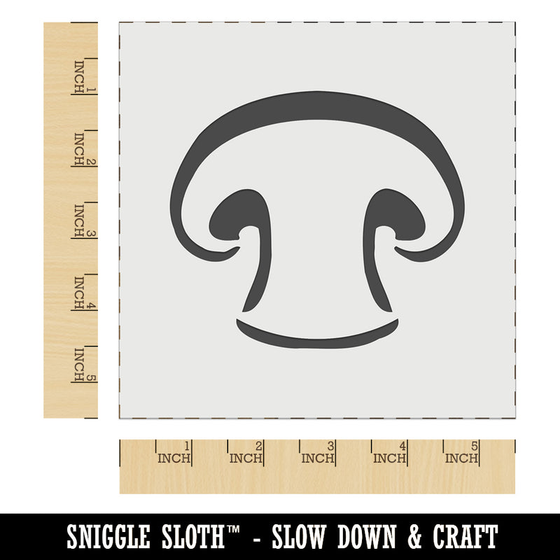 Sliced Mushroom Food Wall Cookie DIY Craft Reusable Stencil