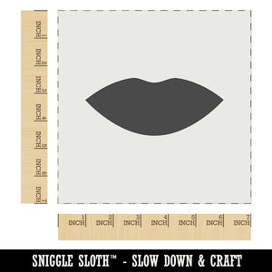 Lips Mouth Solid Wall Cookie DIY Craft Reusable Stencil