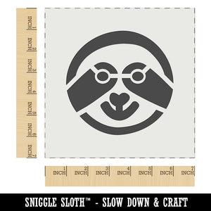 Sloth Face Wall Cookie DIY Craft Reusable Stencil