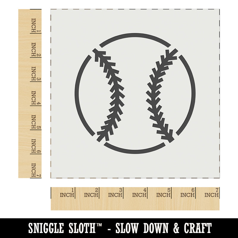 Baseball Softball Wall Cookie DIY Craft Reusable Stencil