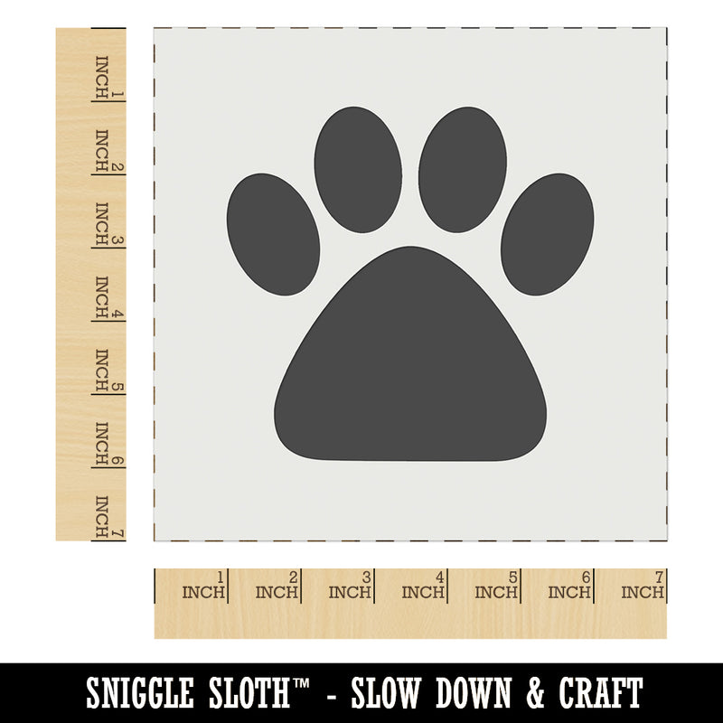 Paw Print Solid Wall Cookie DIY Craft Reusable Stencil