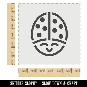 Smiling Lady Bug Wall Cookie DIY Craft Reusable Stencil