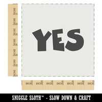 Yes Text Wall Cookie DIY Craft Reusable Stencil