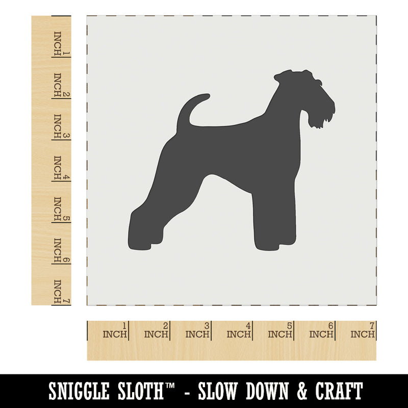 Airedale Terrier Bingley Waterside Dog Solid Wall Cookie DIY Craft Reusable Stencil