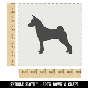 Basenji Dog Solid Wall Cookie DIY Craft Reusable Stencil