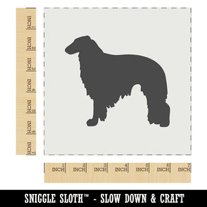 Borzoi Russian Wolfhound Dog Solid Wall Cookie DIY Craft Reusable Stencil