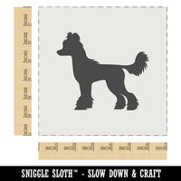 Chinese Crested Dog Solid Wall Cookie DIY Craft Reusable Stencil