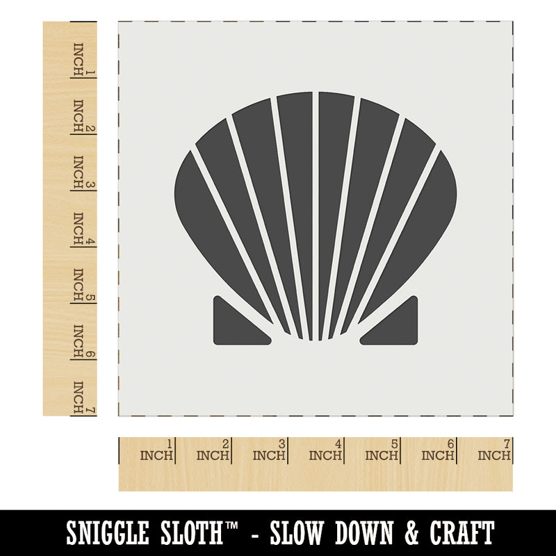 Clam Shell Wall Cookie DIY Craft Reusable Stencil