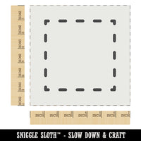 Dashed Square Outline Wall Cookie DIY Craft Reusable Stencil