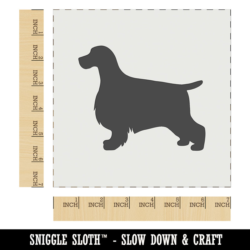 English Cocker Spaniel Dog Solid Wall Cookie DIY Craft Reusable Stencil