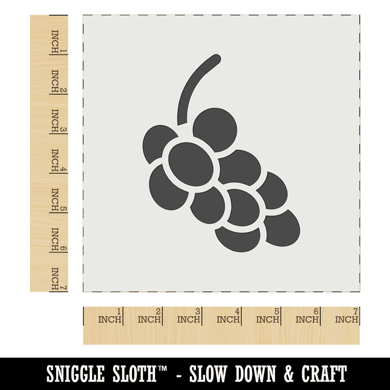Grapes Outline Doodle Wall Cookie DIY Craft Reusable Stencil
