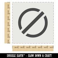 No Do Not Circle Solid Wall Cookie DIY Craft Reusable Stencil