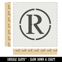 Registered Trademark Symbol Wall Cookie DIY Craft Reusable Stencil