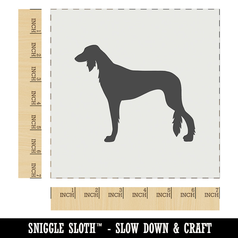 Saluki Dog Solid Wall Cookie DIY Craft Reusable Stencil