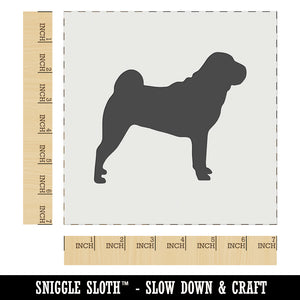 Shar-Pei Dog Solid Wall Cookie DIY Craft Reusable Stencil