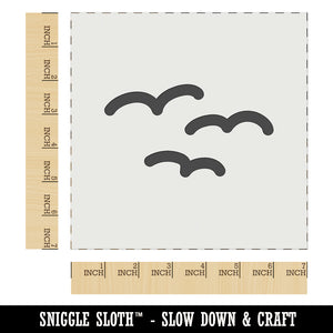 Simple Seagulls Birds Wall Cookie DIY Craft Reusable Stencil