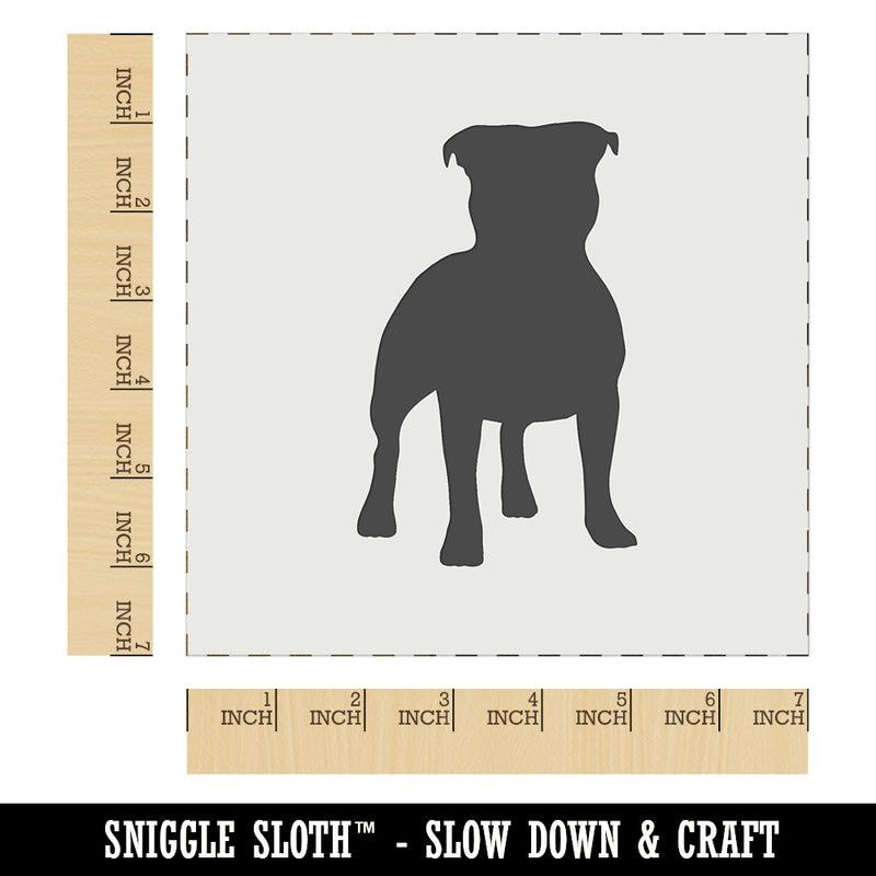 Staffordshire Bull Terrier Dog Solid Wall Cookie DIY Craft Reusable Stencil