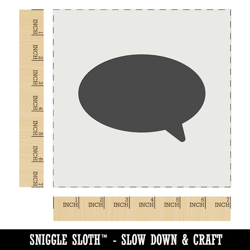 Talk Speech Bubble Solid Wall Cookie DIY Craft Reusable Stencil