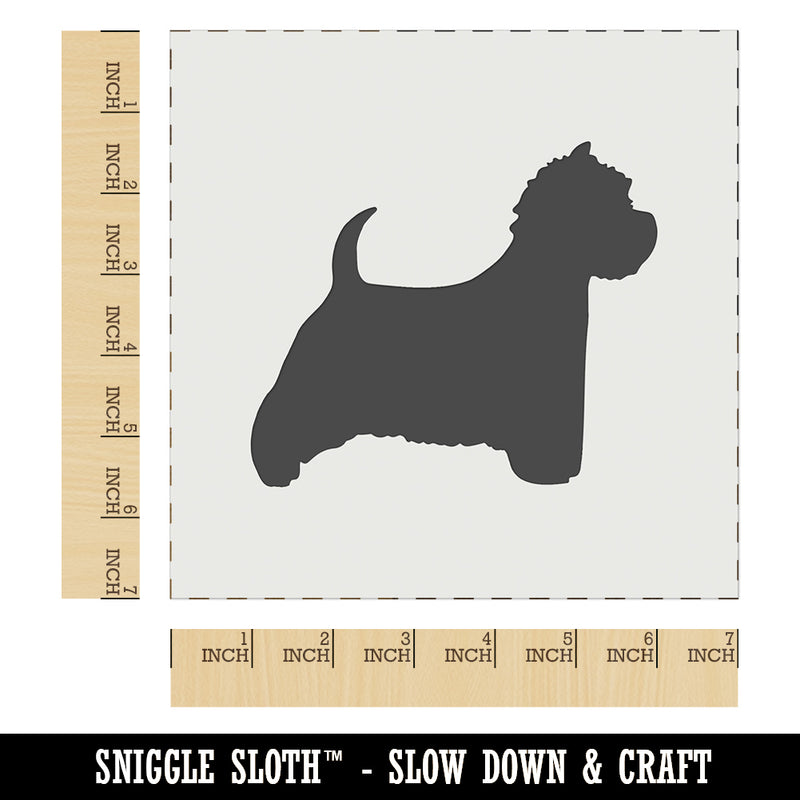 Westie West Highland White Terrier Dog Solid Wall Cookie DIY Craft Reusable Stencil