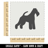 Wire Hair Fox Terrier Dog Solid Wall Cookie DIY Craft Reusable Stencil