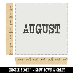 August Month Calendar Fun Text Wall Cookie DIY Craft Reusable Stencil