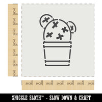 Cactus in Pot Succulent Wall Cookie DIY Craft Reusable Stencil