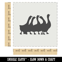 Geese Gaggle Goose Family Solid Wall Cookie DIY Craft Reusable Stencil