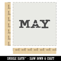 May Month Calendar Fun Text Wall Cookie DIY Craft Reusable Stencil