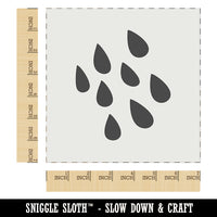 Rain Shower Wall Cookie DIY Craft Reusable Stencil